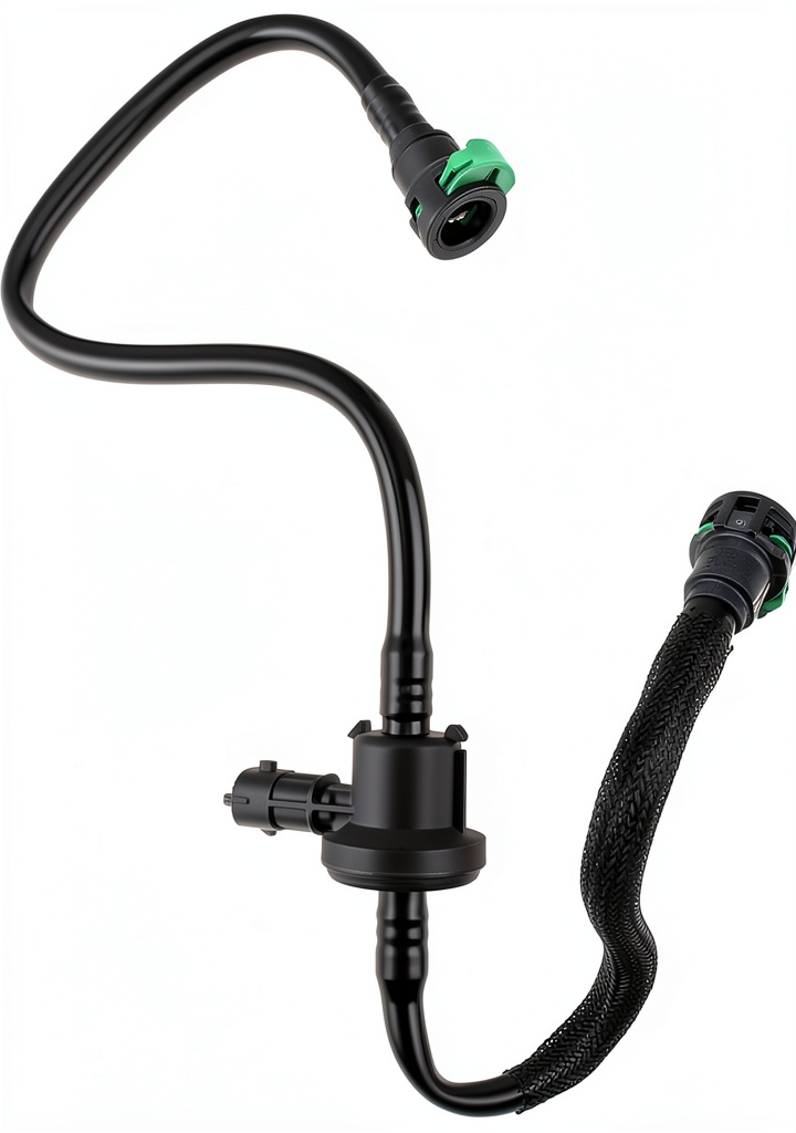 Carbhub purge valve installed under a vehicle hood