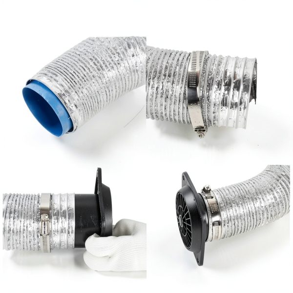 Parking Heater Duct Dompowful Aluminum Flexible-2