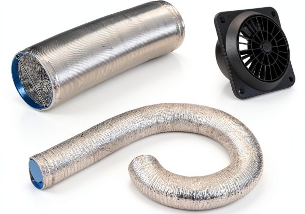 Parking Heater Duct Dompowful Aluminum Flexible-5