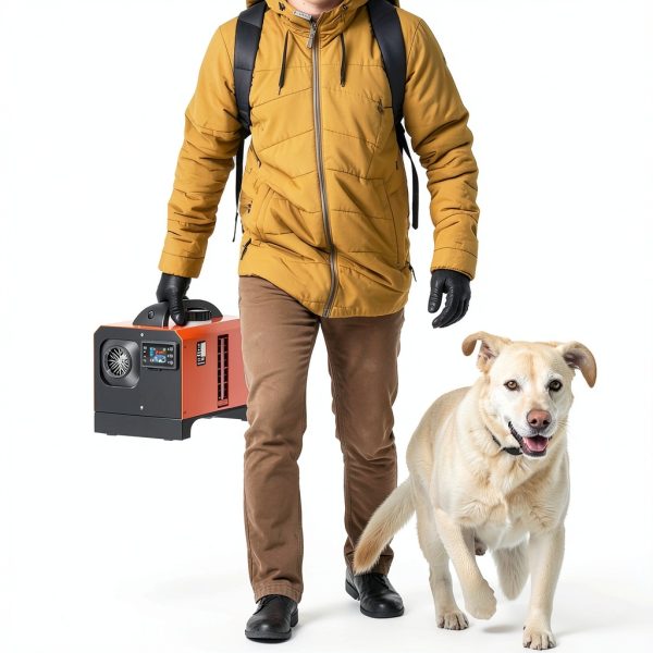 Lioncho Diesel Heater Orange Pedestal 8KW Temperature Control Indoor-3