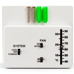 Generic RV Thermostat Push Button Low Voltage 12V White Wall Mount-0