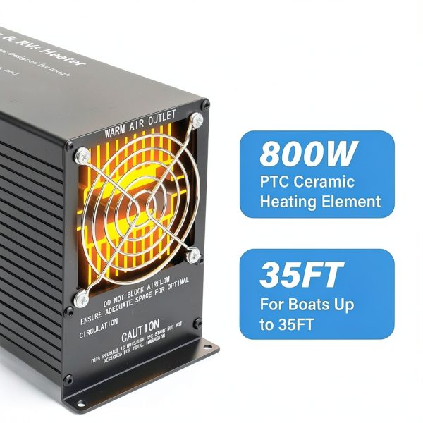 Binmaton 800W Bilge Heater for Boats RVs Freeze Protection-4
