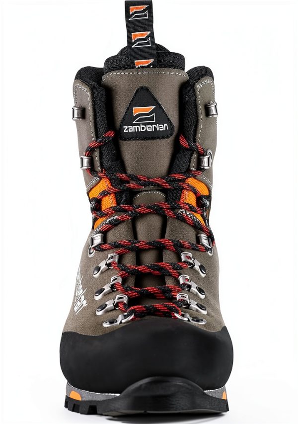 Zamberlan Mountain Trek GTX RR Mountaineering Shoes Graphite Orange 12-3