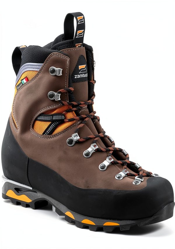 Zamberlan Mountain Trek GTX RR Mountaineering Shoes Graphite Orange 12-0